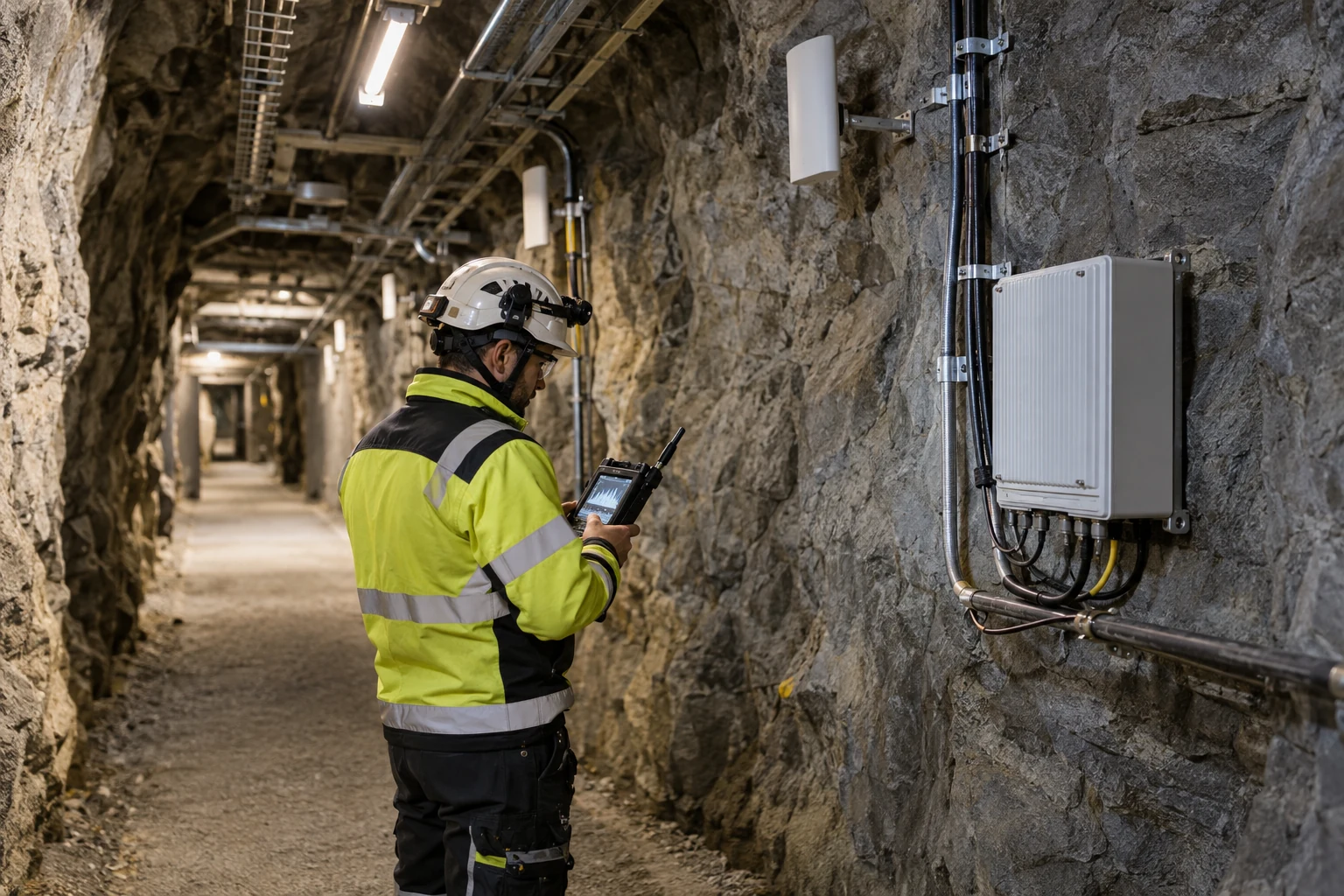 Coverage infrastructure in an underground environment