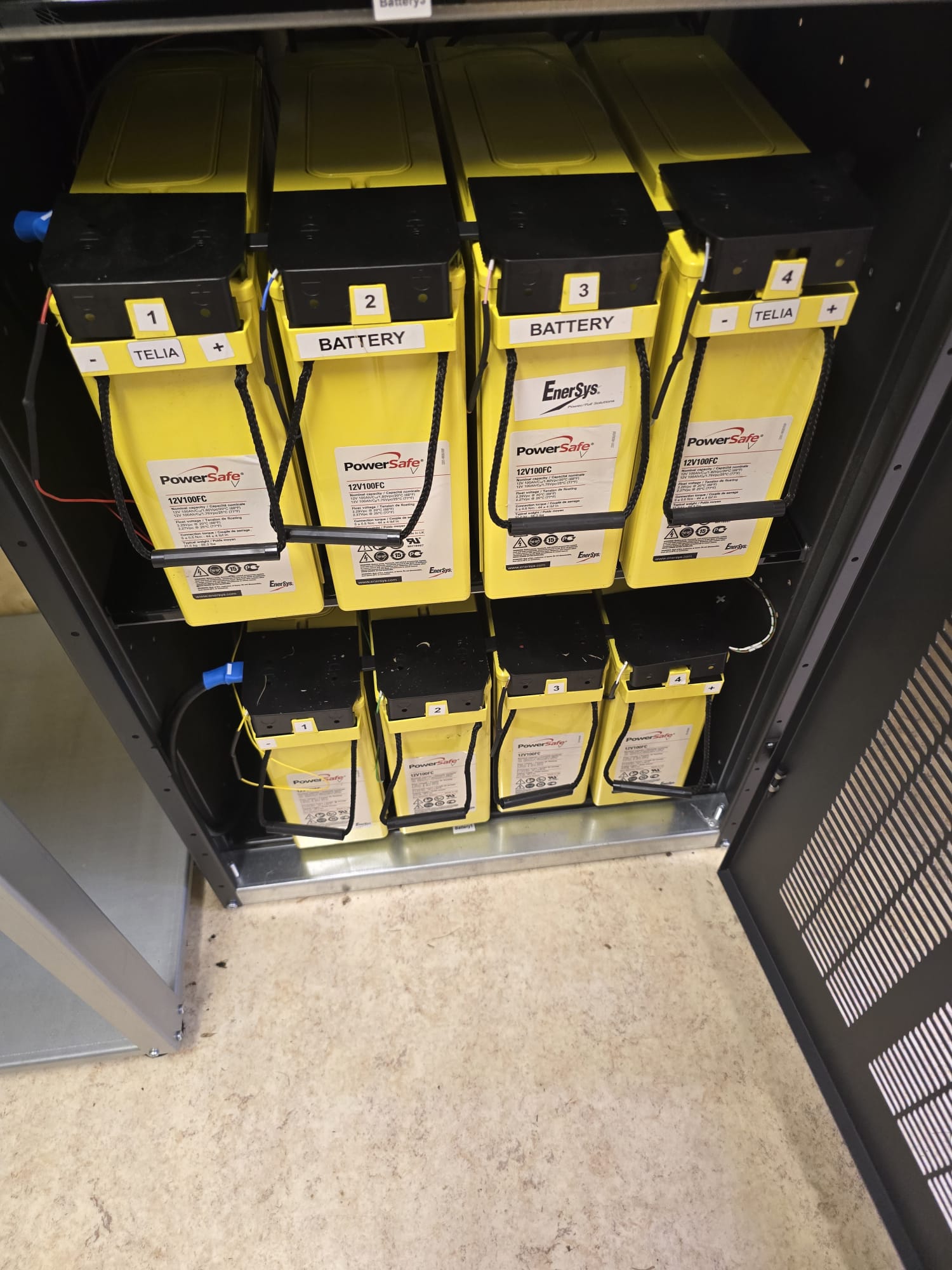 Battery backup installation